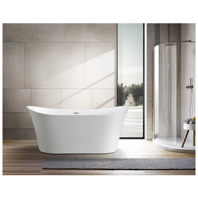 Free Standing Bath Tubs Vanity Art VA6805 728028402070 Acrylic Chrome 