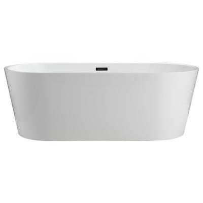 Free Standing Bath Tubs Vinnova Lumina Freestanding acrylic bathtub White Finish 236068-BAT-WH-L 600209228542 Whitesnow Acrylic 
