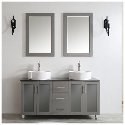 Bathroom Vanities Vinnova Tuscany Crafted of laminated solid woo Grey Finish 745060-GR-BG 600209227415 Double Sink Vanities 50-70 Gray 25 