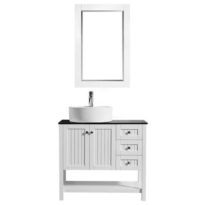 Bathroom Vanities Vinnova Modena Sturdy solid-oak/wood veneer c White Finish 756036-WH-BG 600209229075 30-40 White 25 