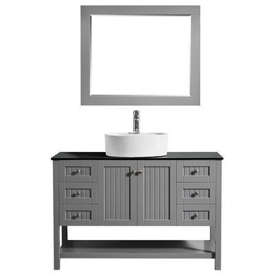 Bathroom Vanities Vinnova Modena Sturdy solid-oak/wood veneer c Grey Finish 756048-GR-BG 600209229150 40-50 Gray 25 