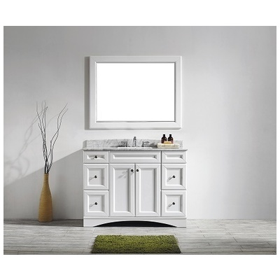 Bathroom Vanities Vinnova Naples Solid Oak Wood with Laminated White Finish 710048-WH-CA 600209225169 Naples 40-50 White 25 