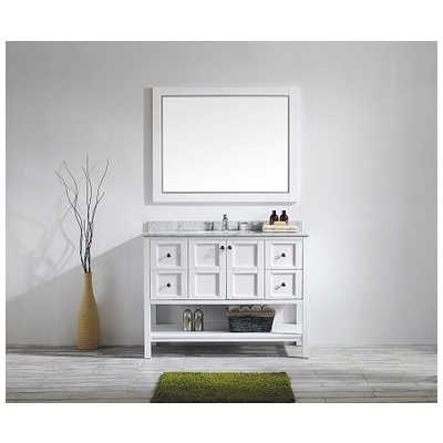 Bathroom Vanities Vinnova Florence Solid Oak Wood with Laminated White Finish 713048-WH-CA 600209225442 Florence 40-50 White 25 