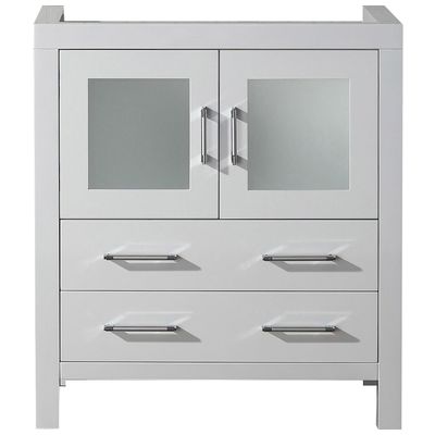 Bathroom Vanities Virtu Dior Plywood Constuction with Venee White Light Freestanding KS-70030-CAB-WH 840166120620 Bathroom Vanity Cabinet Single Sink Vanities Under 30 Modern white Cabinets Only 25 