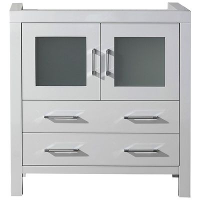 Bathroom Vanities Virtu Dior Plywood Constuction with Venee White Light Freestanding KS-70032-CAB-WH 840166120675 Bathroom Vanity Cabinet Single Sink Vanities 30-40 Modern white Cabinets Only 25 
