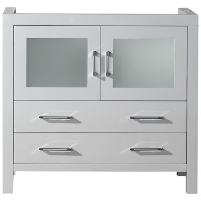 Bathroom Vanities Virtu Dior Plywood Constuction with Venee White Light Freestanding KS-70036-CAB-WH 840166120729 Bathroom Vanity Cabinet Single Sink Vanities 30-40 Modern white Cabinets Only 25 