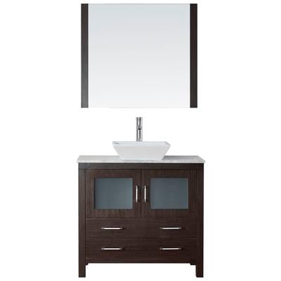 Bathroom Vanities Virtu Dior Plywood Constuction with Venee Espresso Dark Freestanding KS-70036-WM-ES 840166118412 Bathroom Vanity Set Single Sink Vanities 30-40 Modern Dark Brown Complete Vanity Sets 25 