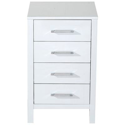 Storage Cabinets Virtu Dior Plywood Constuction with Venee White Light Freestanding KSC-700-WH 816729015436 Side Cabinet Whitesnow Bathroom White Wood Natural Ash Natural white Complete Vanity Sets 