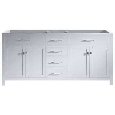 Virtu Bathroom Vanities, 70-90, Transitional, white, Cabinets Only, Light, Transitional, N/A, Solid wood frame construction, Freestanding, Bathroom Vanity Cabinet, 816729014187, MD-2072-CAB-WH