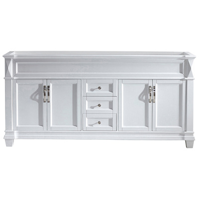 Bathroom Vanities Virtu Victoria Solid wood frame construction White Light Freestanding MD-2672-CAB-WH 840166130926 Bathroom Vanity Cabinet Double Sink Vanities 70-90 Transitional white Cabinets Only 25 