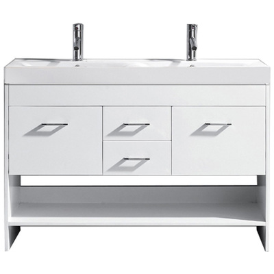 Bathroom Vanities Virtu Gloria Solid wood frame construction White Light Freestanding MD-423-C-WH-NM 840166149690 Bathroom Vanity Set Double Sink Vanities white With Top and Sink 25 