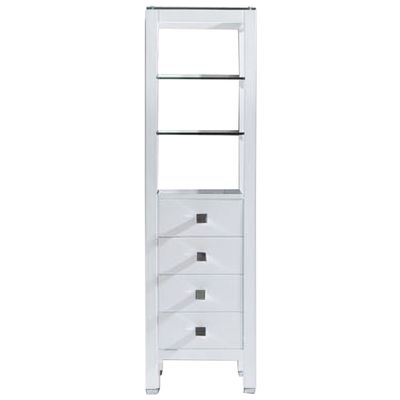 Storage Cabinets Virtu Cailey Solid wood frame construction White Light Freestanding MDC-489-WH 840166126899 Linen Cabinet Whitesnow Bathroom Linen White Wood Natural Ash Natural white Complete Vanity Sets 