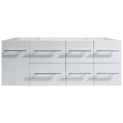 Bathroom Vanities Virtu Ceanna Solid wood frame construction White Light Wall Mount MS-430-CAB-WH 816729016945 Bathroom Vanity Cabinet Single Sink Vanities 50-70 Modern white Wall Mount Vanities Cabinets Only 25 