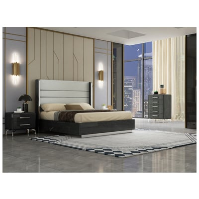 WhiteLine Beds, Gray,Grey, Queen, Bedroom, 696576749575, BQ1618-GRY