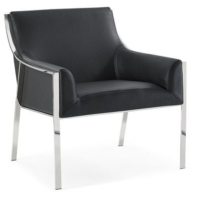 WhiteLine Chairs, black, ,ebony, Occasional, Occasional, 696576745751, CH1391-BLK