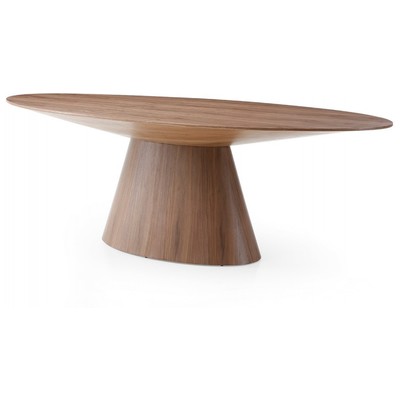 Dining Room Tables WhiteLine Bruno DT1474-WLT 696576751493 Dining Oval WALNUT 