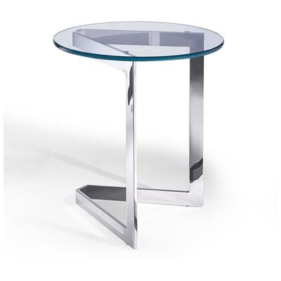 Accent Tables WhiteLine Jasmine Occasional ST1382 714757367537 Occasional Glass Tables glassAccent Table 