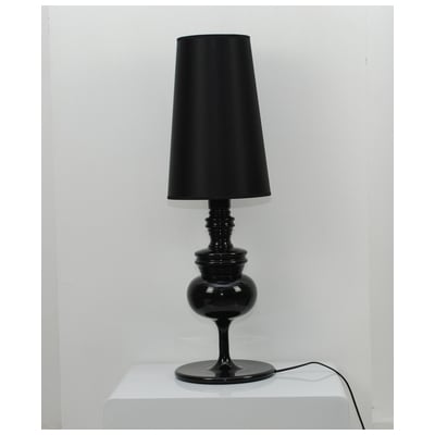 WhiteLine Table Lamps, black, ,ebony, 