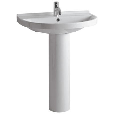 Whitehaus Bathroom Vanity Sinks, Whitesnow, Vitreous China Sinks,Vitreous China, Sinks with Faucets,with Faucet,faucet included,set, 3 Hole,3-holeSingle Hole,1 Hole,Single Hole, Vitreous China, Bathroom, Sink, 848130030265, LU01