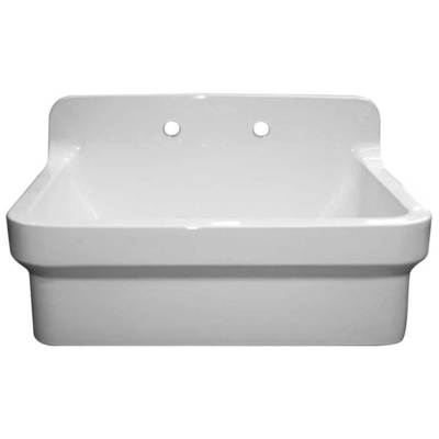 Laundry and Utility Sinks Whitehaus Old Fashioned Country Fireclay White Kitchen/Utility OFCH2230-WHITE 848130032672 Sink 