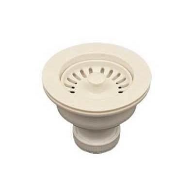 Sink Drains and Strainers Whitehaus Acessories Polypropylene White White Kitchen RNW50L-WH 848130000503 Basket Strainer Whitesnow Polypropylene White 