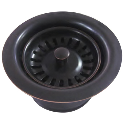Sink Drains and Strainers Whitehaus Accessories Stainless Steel Oil Rubbed Bronze Highlighted Oil Rubbed Bronze Highlighted Kitchen WH200-ORBH 848130027777 Disposer Trim Stainless Steel Oil Rubbed Bronze Highlighted 