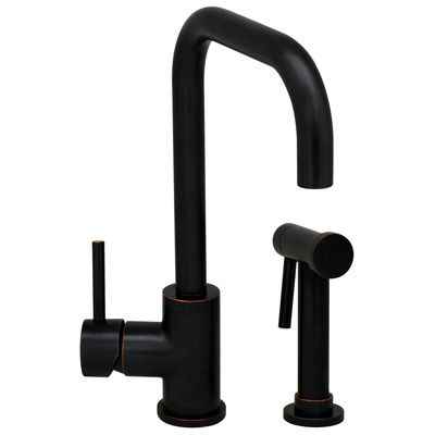 Kitchen Faucets Whitehaus Jem Collection Brass Oil Rubbed Bronze Highlight Kitchen WH2070826-ORBH 848130026701 Faucet Kitchen Single Hole Brass Bronze 