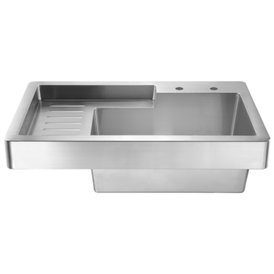 Laundry and Utility Sinks Whitehaus Pearlhaus Stainless Steel Brushed Stainless Steel Kitchen WH33209-NP 848130029832 Sink 