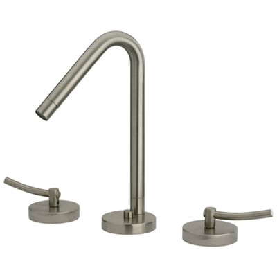 Bathroom Faucets Whitehaus Metrohaus Brass Brushed Nickel - PVD Bathroom WH81214-BN 848130021041 Faucet Widespread Modern Widespread Bathroom Widespread 