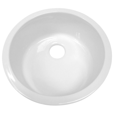 Single Bowl Sinks Whitehaus Elementhaus Fireclay White Kitchen WHE1818R 848130027043 Sink Whitesnow Drop-In Undermount White Arctic White 
