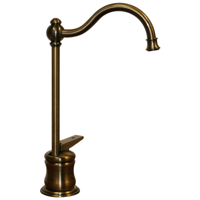 Kitchen Faucets Whitehaus Point Of Use Brass Antique Brass Kitchen WHFH3-C56-AB 848130011332 Faucet Pot Fillers Kitchen Faucets Kitchen Antique Brass Pewter 