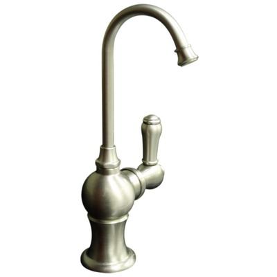 Kitchen Faucets Whitehaus Point Of Use Brass Brushed Nickel Kitchen WHFH3-H4130-BN 848130011127 Faucet Pot Fillers Kitchen Faucets Kitchen Brass Brush BrushedSteel NICKE 