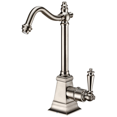 Kitchen Faucets Whitehaus Point Of Use Brass Brushed Nickel Kitchen WHFH-C2011-BN 848130030746 Faucet Kitchen Brass Brush BrushedSteel NICKE 