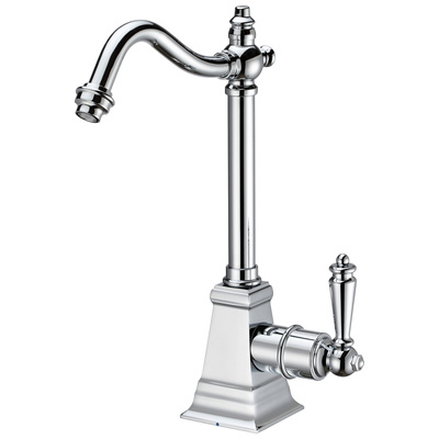 Kitchen Faucets Whitehaus Point Of Use Brass Polished Chrome Kitchen WHFH-C2011-C 848130030739 Faucet Kitchen Brass Chrome 