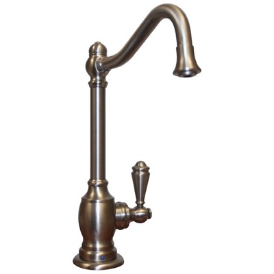 Kitchen Faucets Whitehaus Point Of Use Brass Brushed Nickel Kitchen WHFH-C3132-BN 848130011516 Faucet Pot Fillers Kitchen Faucets Kitchen Brass Brush BrushedChrome Stee 