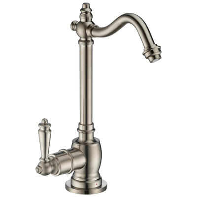Kitchen Faucets Whitehaus Point Of Use Brass Brushed Nickel Kitchen WHFH-H1006-BN 848130030821 Faucet Kitchen Brass Brush BrushedSteel NICKE 