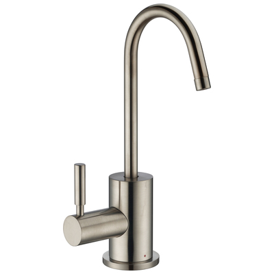 Kitchen Faucets Whitehaus Point Of Use Brass Brushed Nickel Kitchen WHFH-H1010-BN 848130030784 Faucet Kitchen Brass Brush BrushedSteel NICKE 