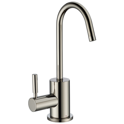 Kitchen Faucets Whitehaus Point Of Use Brass Polished Nickel Kitchen WHFH-H1010-PN 848130030807 Faucet Kitchen Brass Steel NICKEL 