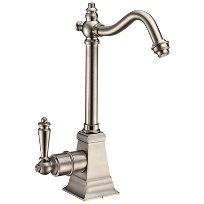 Kitchen Faucets Whitehaus Point Of Use Brass Brushed Nickel Kitchen WHFH-H2011-BN 848130030869 Faucet Kitchen Brass Brush BrushedSteel NICKE 
