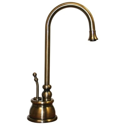 Kitchen Faucets Whitehaus Point Of Use Brass Antique Brass Kitchen WHFH-H4540-AB 848130010823 Faucet Pot Fillers Kitchen Faucets Kitchen Antique Brass Bronze Brush Br 