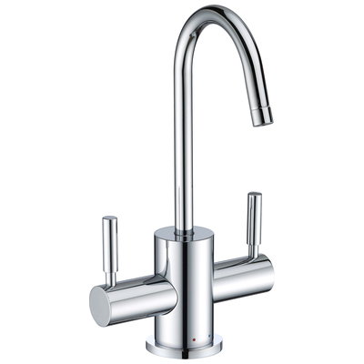 Kitchen Faucets Whitehaus Point Of Use Brass Polished Chrome Kitchen WHFH-HC1010-C 848130030890 Faucet Kitchen Brass Chrome 