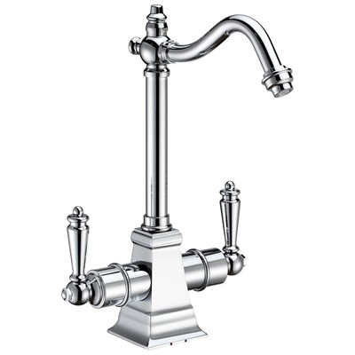 Kitchen Faucets Whitehaus Point Of Use Brass Polished Chrome Kitchen WHFH-HC2011-C 848130030975 Faucet Kitchen Brass Chrome 