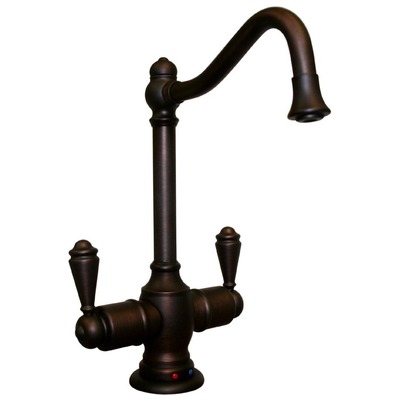 Kitchen Faucets Whitehaus Point Of Use Brass Mahogany Bronze Kitchen WHFH-HC3131-MB 848130010724 Faucet Pot Fillers Kitchen Faucets Kitchen Antique Brass Bronze Brush Br 