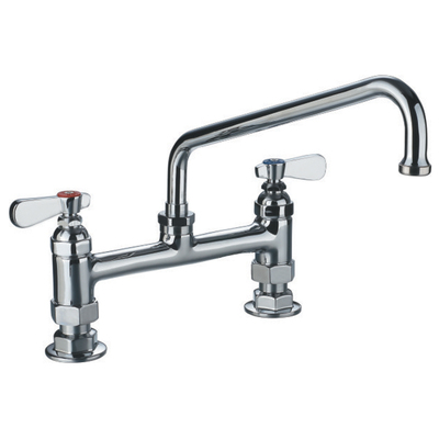 Kitchen Faucets Whitehaus Laundry Faucets Brass Polished Chrome Kitchen WHFS9813-12-C 848130027210 Utility Faucet Kitchen Brass Chrome 