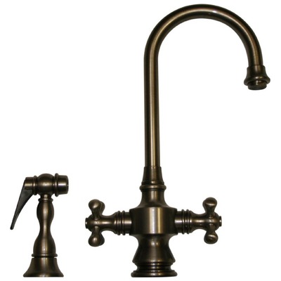 Bar Faucets Whitehaus Vintage III Brass Pewter Kitchen WHKSDCR3-8104-P 848130014999 Faucet 