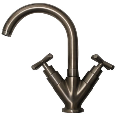 Bathroom Faucets Whitehaus Luxe Brass Brushed Nickel Bathroom WHLX79250-BN 848130003528 Faucet Single Hole Bathroom Single Hole Dual Single 