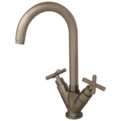 Bar Faucets Whitehaus Luxe Brass Brushed Nickel Kitchen WHLX79572-BN 848130011677 Faucet 