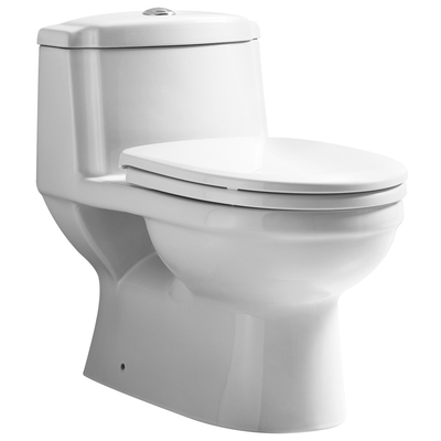 Toilets Whitehaus Magicflush Vitreous China White Bathroom WHMFL3222-EB 848130027630 Toilet 