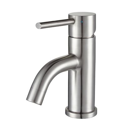 Whitehaus Bathroom Faucets, Single Hole, Bathroom,Single Hole, Single, Stainless Steel, Bathroom, Faucet, 848130029436, WHS0111-SB-BSS