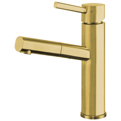 Kitchen Faucets Whitehaus Waterhaus Stainless Steel Brass Kitchen WHS1394-PSK-B 848130033860 Faucet Kitchen Pull Out Single Hole Brass Brush BrushedCopper Stee 